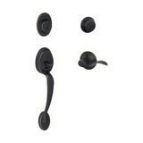 Schlage F62PLY716ACCLH aged bronze double cylinder handleset