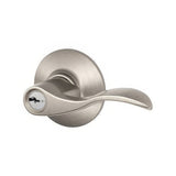 Schlage F80ACC619RH satin nickel storeroom door lever