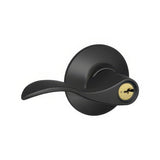 Schlage F80ACC622LH matte black storeroom door lever