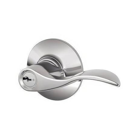 Schlage F80ACC625RH polished chrome storeroom door lever