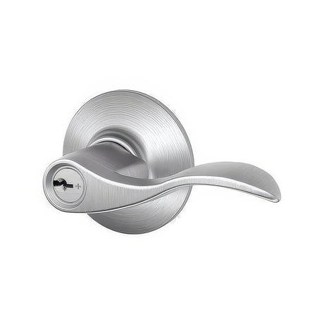 Schlage F80ACC626RH satin chrome storeroom door lever