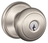 Schlage F80AND619AND Accents Series storeroom door knob, additional view