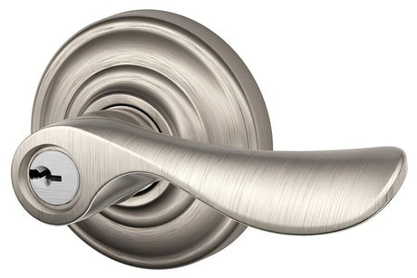 Schlage F80CHP619ANDLH Champagne storeroom storeroom door lever, additional view