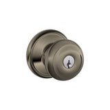 Schlage F80GEO620 antique pewter storeroom door knob