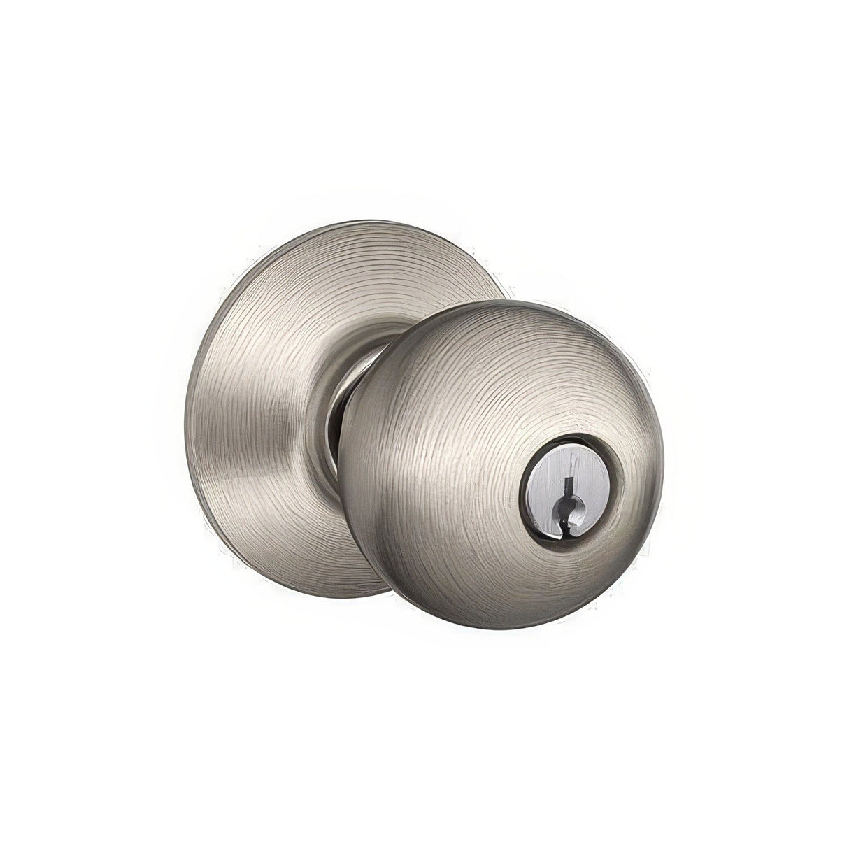 Schlage F80ORB619 satin nickel storeroom door knob