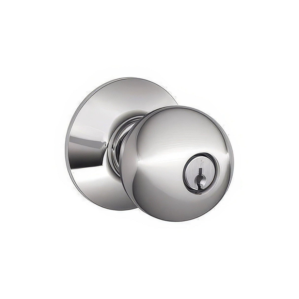 Schlage F80ORB625 polished chrome storeroom door knob