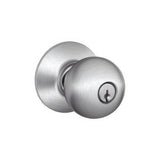 Schlage F80ORB626 satin chrome storeroom door knob