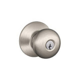 Schlage F80PLY619 satin nickel storeroom door knob