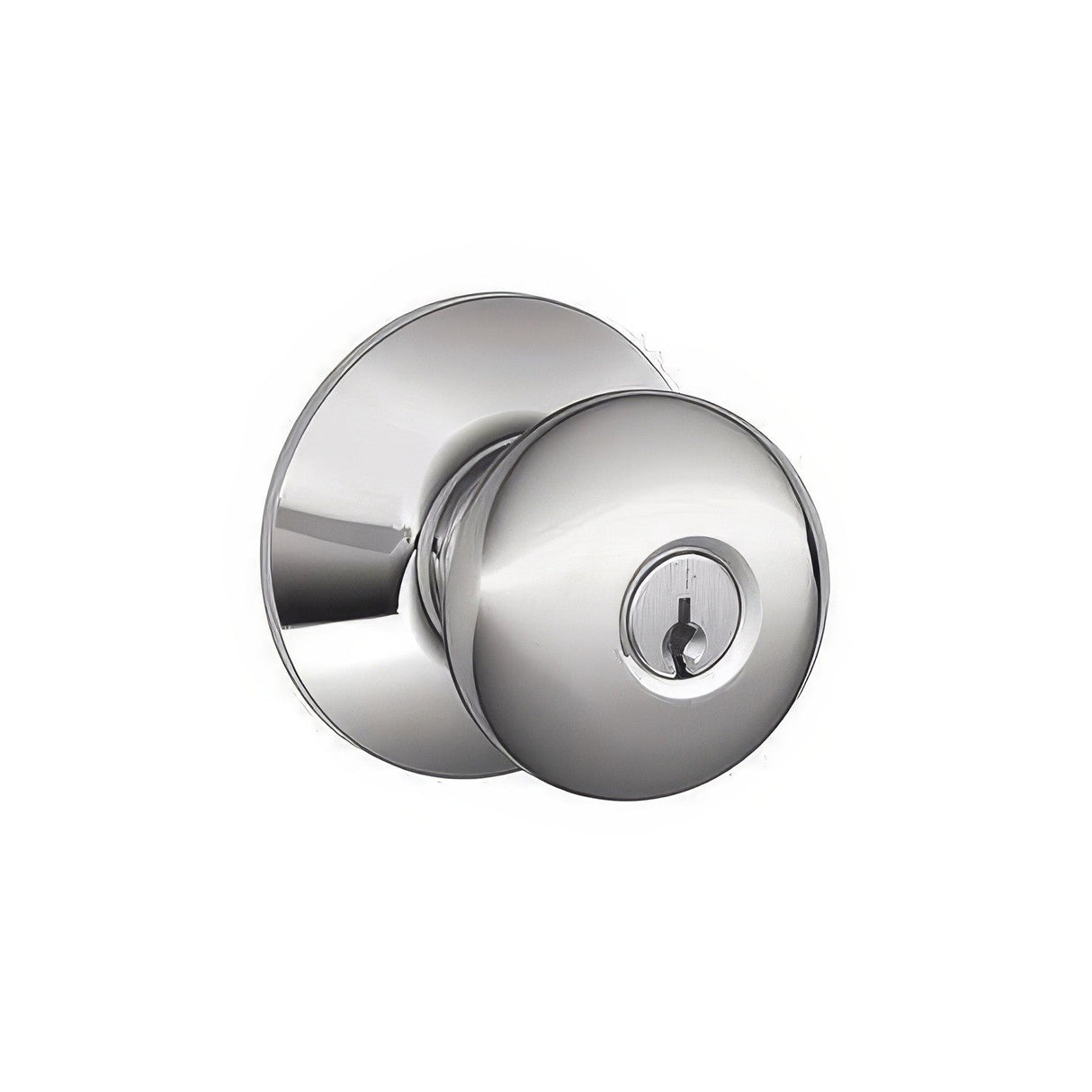 Schlage F80PLY625 polished chrome storeroom door knob