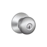 Schlage F80PLY626 satin chrome storeroom door knob