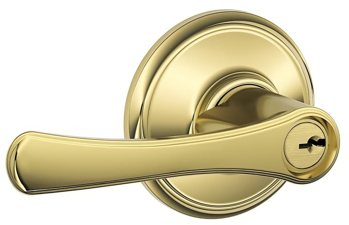 Schlage F80VLA505 lifetime brass storeroom door lever