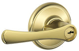 Schlage F80VLA505 lifetime brass storeroom door lever