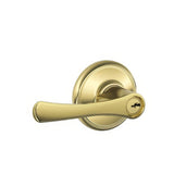Schlage F80VLA605 bright brass storeroom door lever