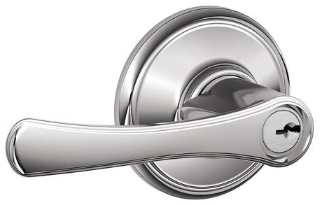 Schlage F80VLA625 polished chrome storeroom door lever