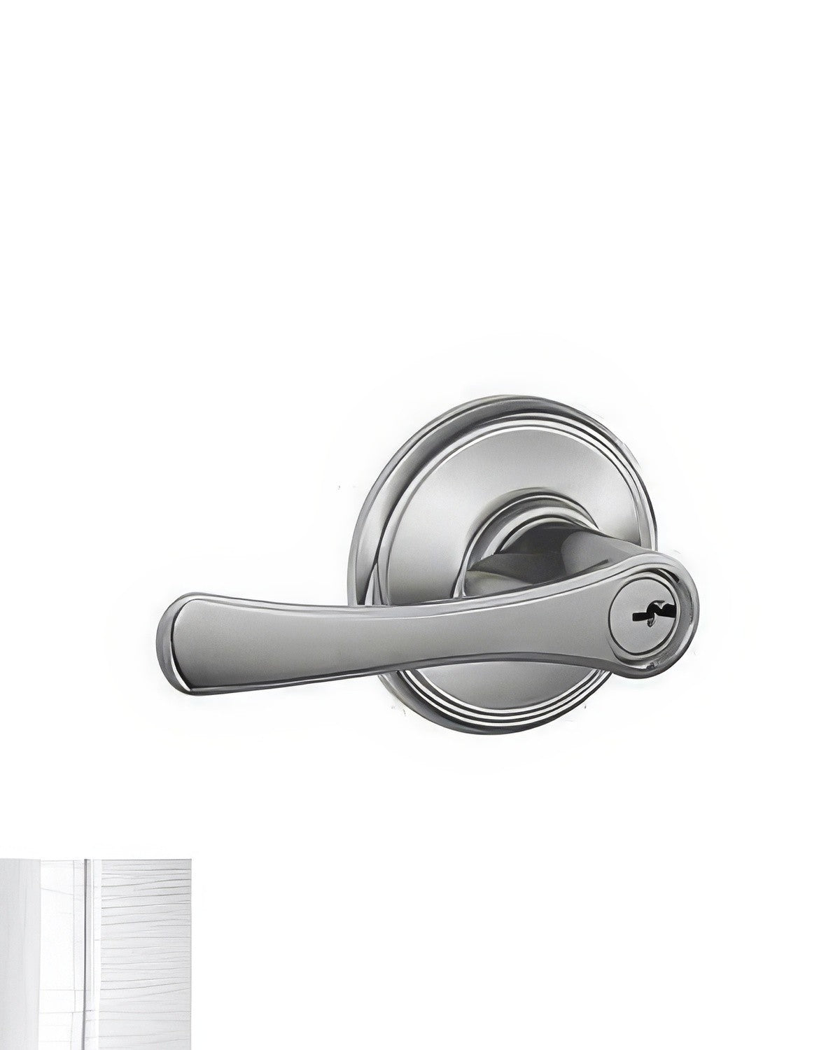 Schlage F80VLA626 satin chrome storeroom door lever