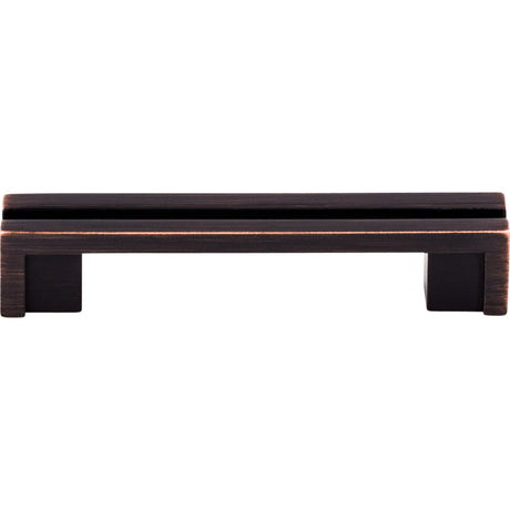 Top Knobs TK55TB Flat Rail 3 1/2" Center to Center Bar Pull Tuscan Bronze