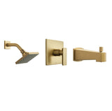 Better Home Products F91604SB satin brass tub & shower faucet
