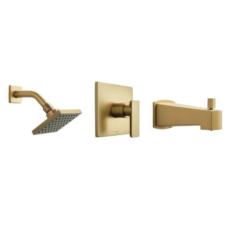 Better Home Products F91604SB satin brass tub & shower faucet