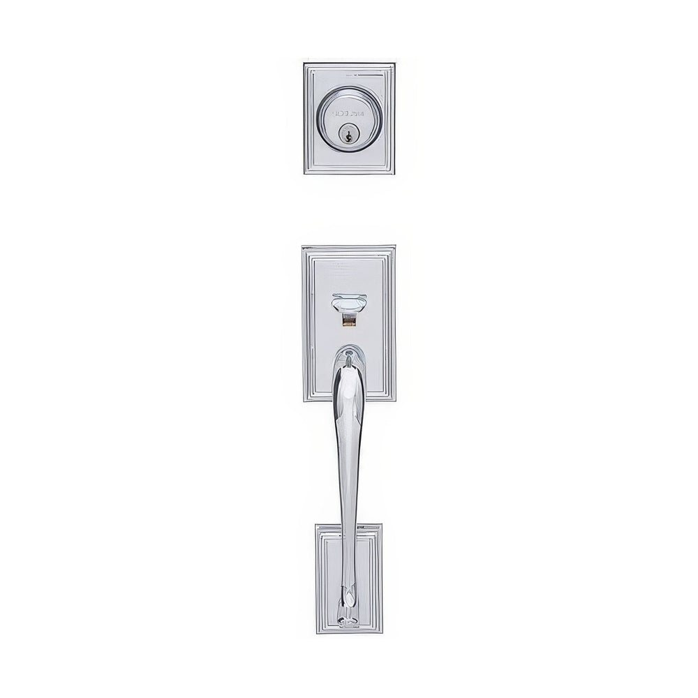 Schlage F92ADD625 polished chrome dummy handleset