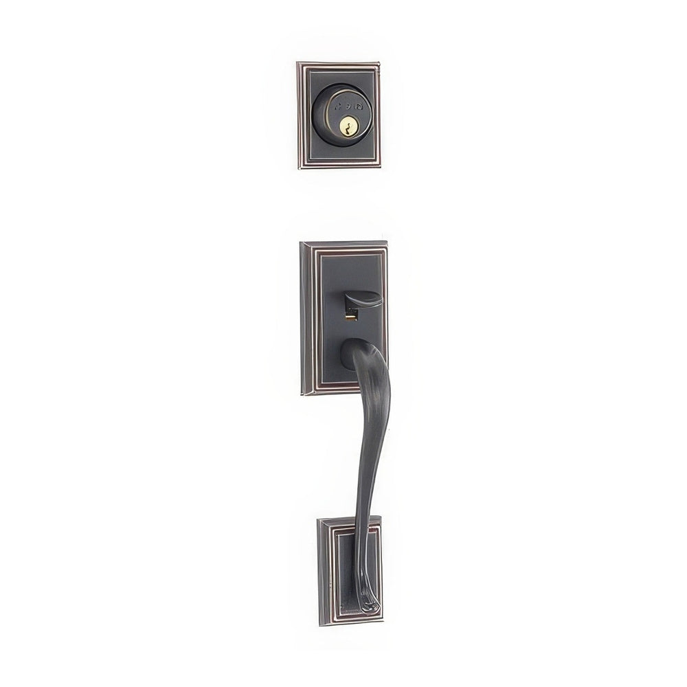 Schlage F92ADD716 aged bronze dummy handleset