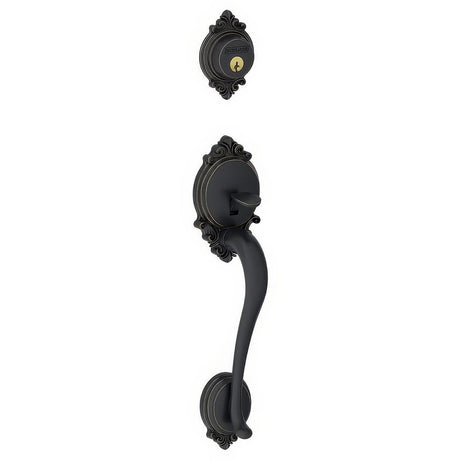 Schlage F92BRK716 aged bronze dummy handleset
