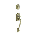 Schlage F92CAM609 antique brass dummy handleset