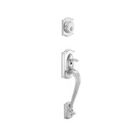 Schlage F92CAM625 F-Series dummy handleset in satin nickel, additional view