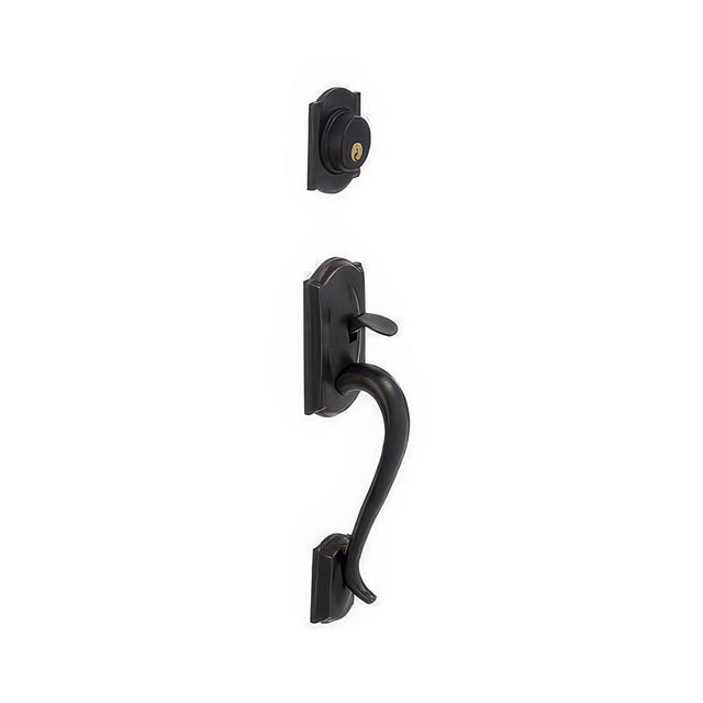 Schlage F92CAM716 aged bronze dummy handleset