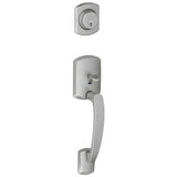 Schlage F92GRW626 satin chrome dummy handleset
