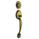 Schlage F92PLY609 antique brass dummy handleset