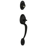 Schlage F92PLY622 matt black dummy handleset