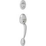 Schlage F92PLY625 polished chrome dummy handleset