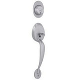 Schlage F92PLY626 satin chrome dummy handleset