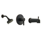 Better Home Products F93644BLK matte black tub & shower faucet
