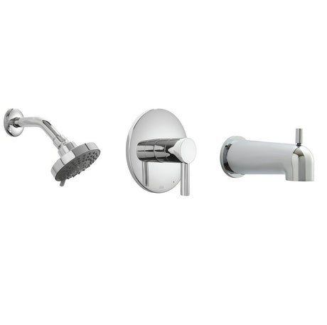 Better Home Products F93688CH Stinson Beach tub & shower faucet, additional view