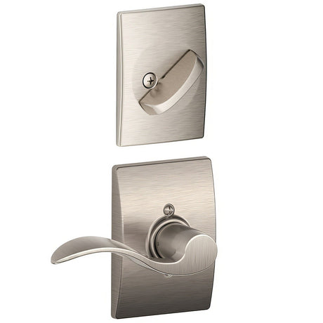 Schlage F94ACC619CENRH satin nickel dummy interior pack