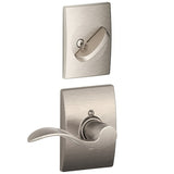 Schlage F94ACC619CENRH satin nickel dummy interior pack