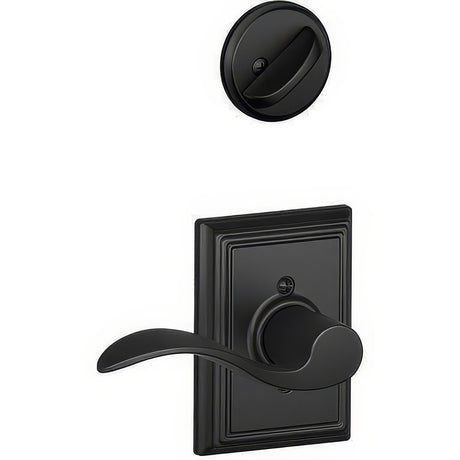 Schlage F94ACC622ADDRH matte black dummy interior pack