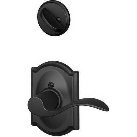 Schlage F94ACC622CAMLH matte black dummy interior pack