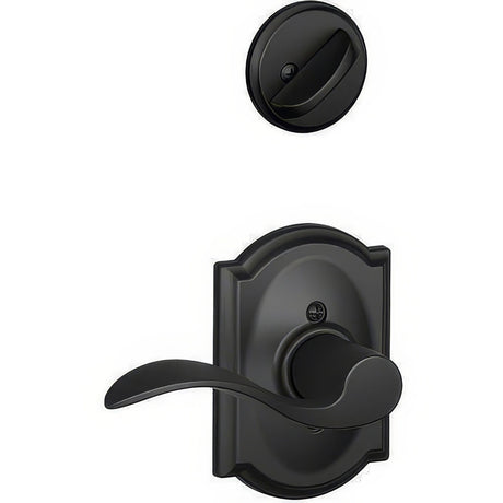 Schlage F94ACC622CAMRH matte black dummy interior pack