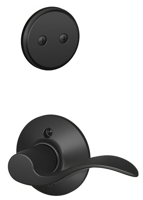 Schlage F94ACC622LH matte black dummy interior pack