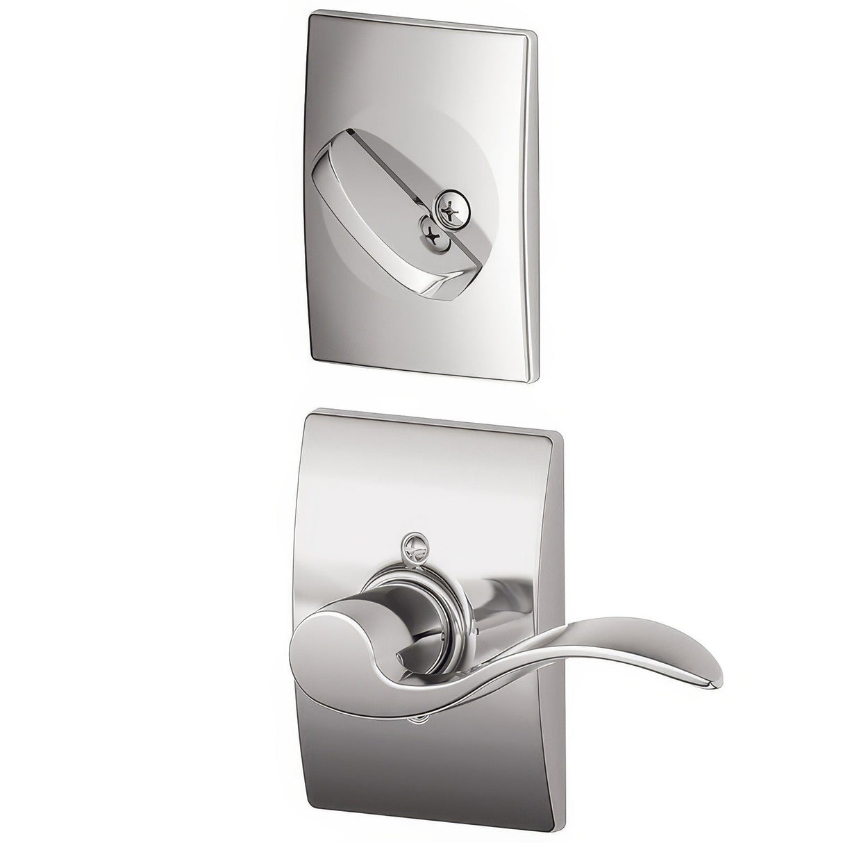 Schlage F94ACC625CENLH bright chrome dummy interior pack