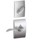 Schlage F94ACC626CENRH satin chrome dummy interior pack