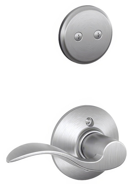 Schlage F94ACC626RH satin chrome dummy interior pack