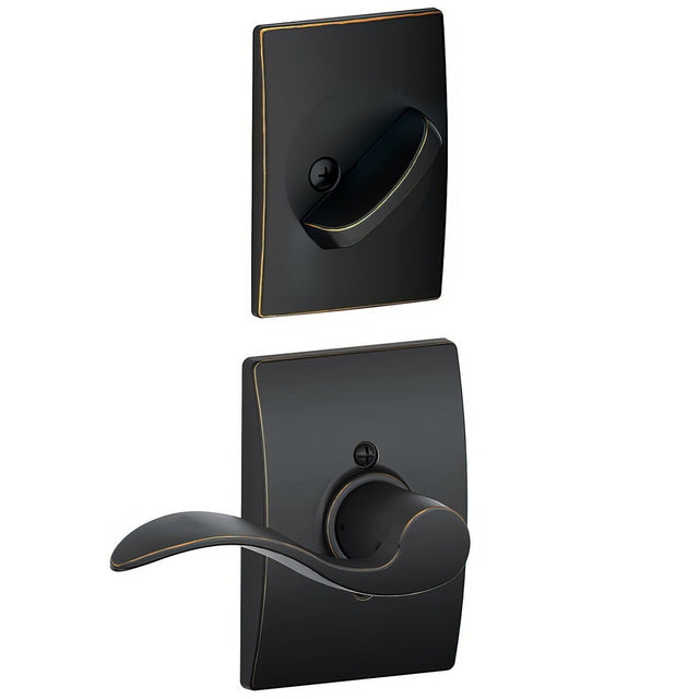 Schlage F94ACC716CENRH aged bronze dummy interior pack