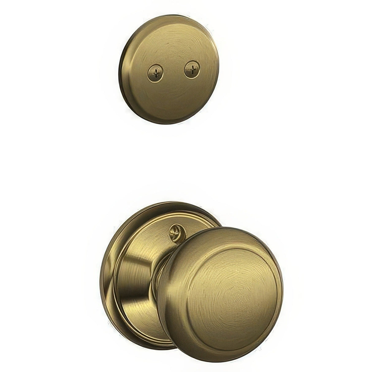 Schlage F94AND609 antique brass dummy interior pack