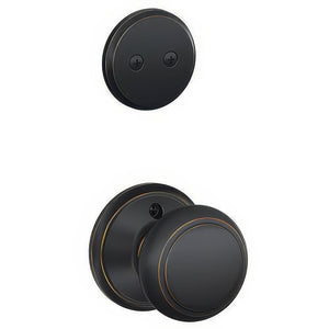Schlage F94-AND Accents Series Andover Knob Dummy Interior Pack