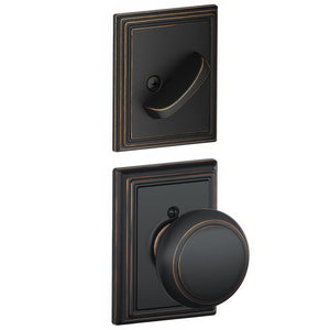 Schlage F94-AND-ADD F-Series Andover Knob Dummy Interior Pack