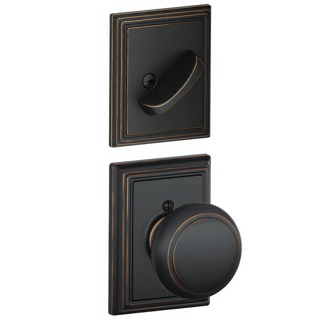 Schlage F94AND716ADD aged bronze dummy interior pack
