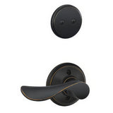 Schlage F94CHP716RH aged bronze dummy interior pack